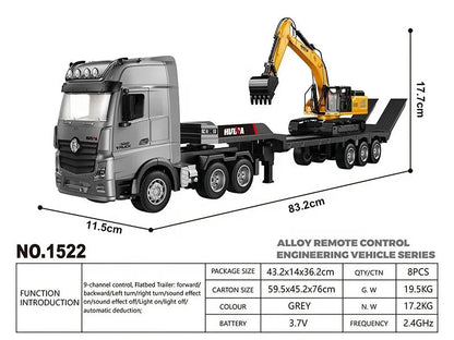 1522 RC Flatbed + Static Excavator