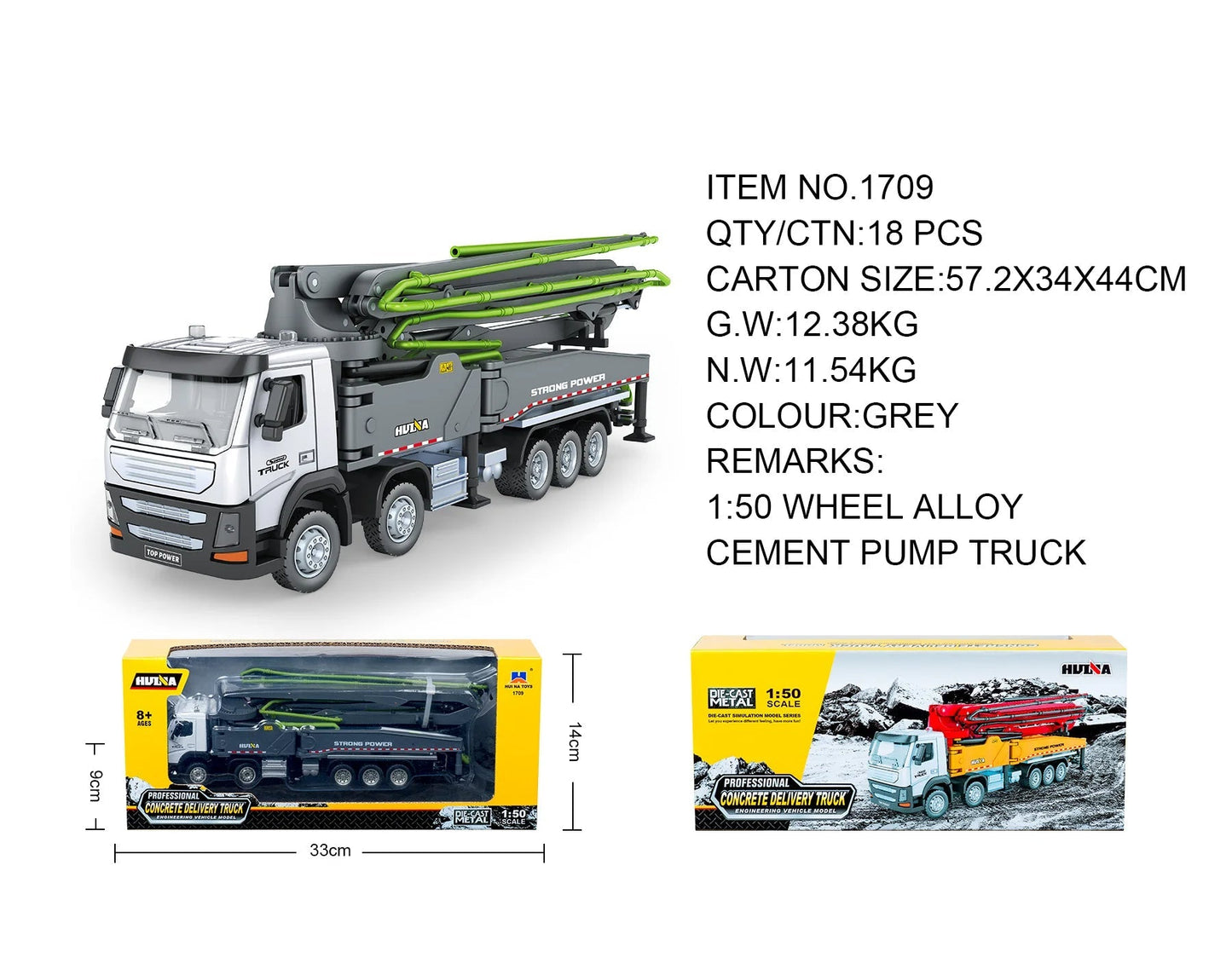 1709 Static Concrete Pump Truck