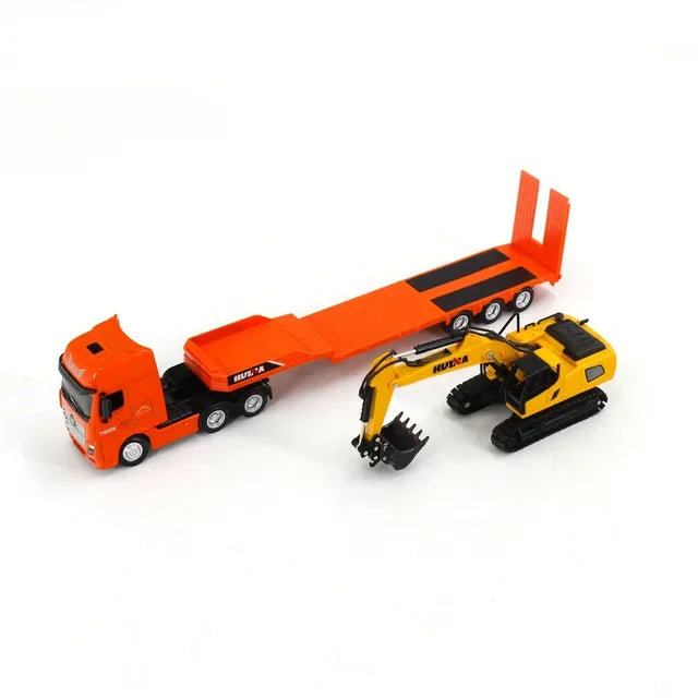 1729 Static Flatbed+Excavator Model