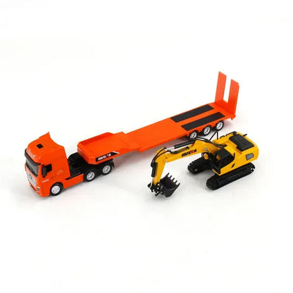 1729 Static Flatbed+Excavator Model