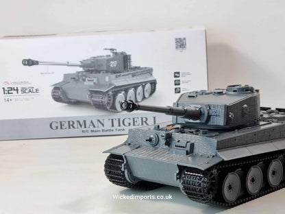 Waltersons Heng Long 1/24 Tiger 1 Infrared Battle Model Tank Radio Control 1080 Turret Real sound