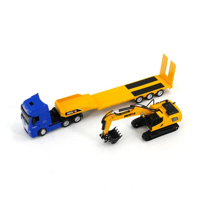 1729 Static Flatbed+Excavator Model