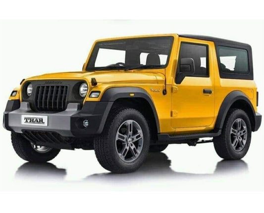Mahindra Thar Metal Diecast Toy Car, Scale Model, Pull Back Action