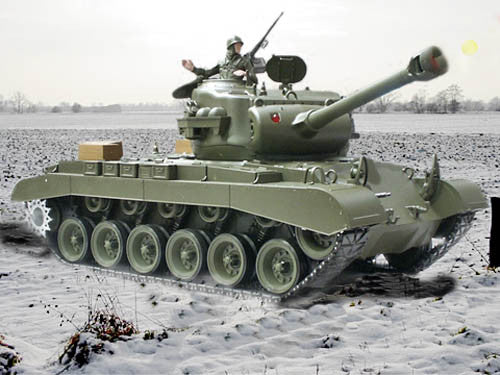 M26 Pershing Snow Leopard BB RC Tank
