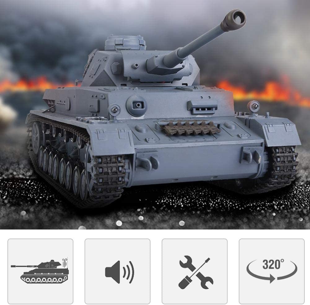 Radio Remote Control BB Shoot Tank 1/16 2.4G Smoking Infrared