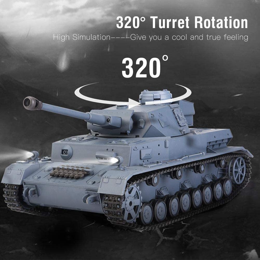 Radio Remote Control BB Shoot Tank 1/16 2.4G Smoking Infrared