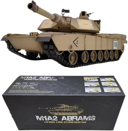 RC Tank 1:16 Scale Model Heng Long Abrams BB Firing Airsoft Smoke Sound Version 6.0s Infrared M1A2