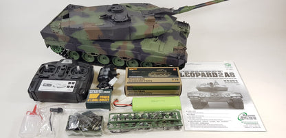 Remote Control R/C Model Heng long 3889-1 1/16 2.4G German Leopard A6 RC Tank Version 7 METAL SUSPENSION