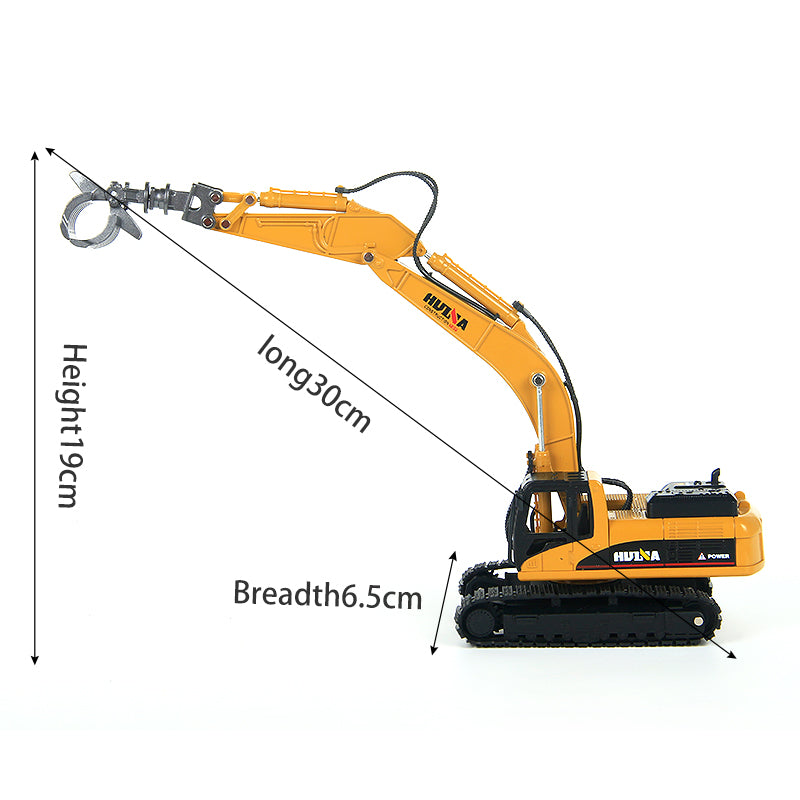 1713 1:50 Alloy Timber Grabber Excavator