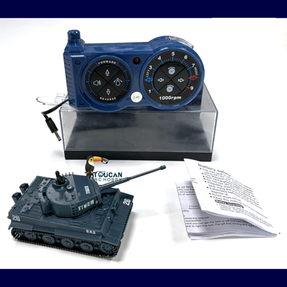 1:72 Ready to Run Mini Tank RC German Tiger Toy WW2 Battle Tank Easy Model 2.4G Painted and Assembled for Multiplayer Games