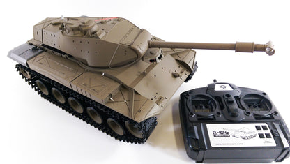 RC 1:16 Heng Long BB Firing Walker Bulldog Tank Remote Control LATEST Version 7 Twin Sound 2.4G RC USA M41A3 Smoking Army Battle Tank INFRARED