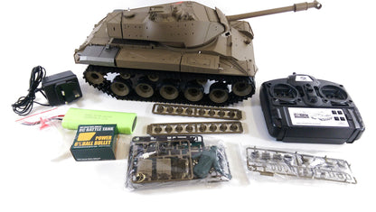RC 1:16 Heng Long BB Firing Walker Bulldog Tank Remote Control LATEST Version 7 Twin Sound 2.4G RC USA M41A3 Smoking Army Battle Tank INFRARED