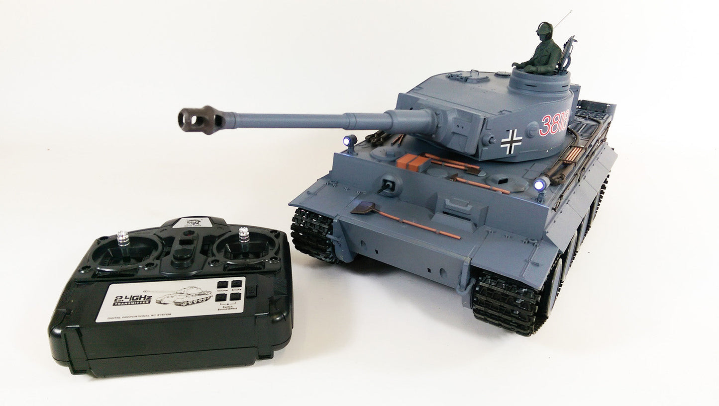 Tiger I V7 with Infrared Battle System (2.4Ghz + Shooter + Smoke + Sound)