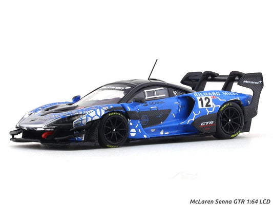 McLaren Senna GTR blue 1:64 LCD diecast scale model collectible