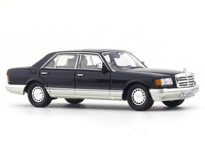 Mercedes-Benz 560 SEL W126 black 1:64 Master diecast scale model collectible