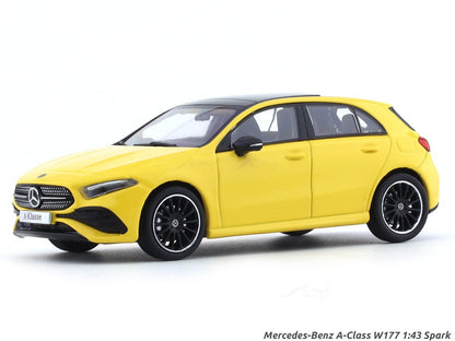 Mercedes-Benz A-Class W177 yellow 1:43 Spark diecast scale model car collectible