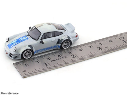 Porsche 964 RWB grey 1:64 Time Micro diecast scale model collectible