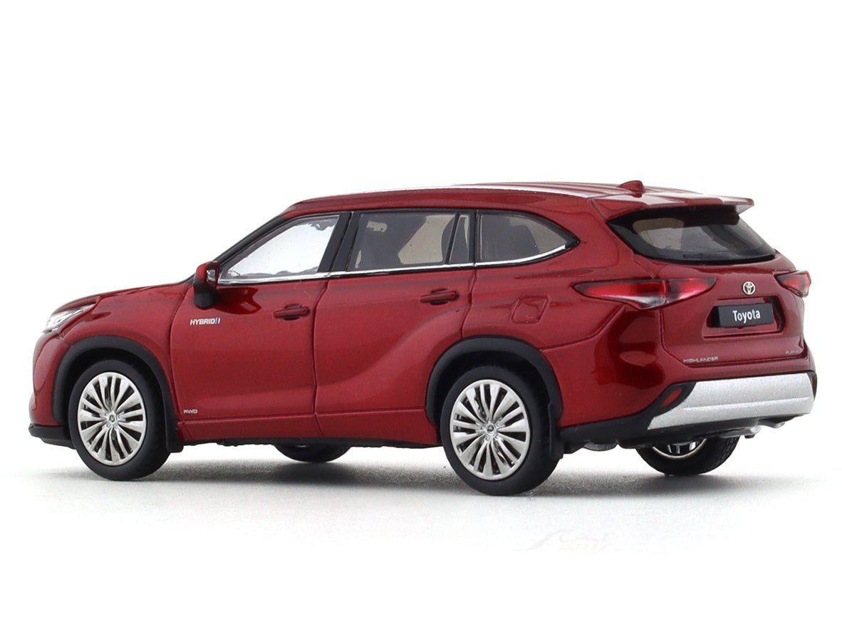 Toyota Highlander Hybrid red 1:64 LCD diecast scale model collectible
