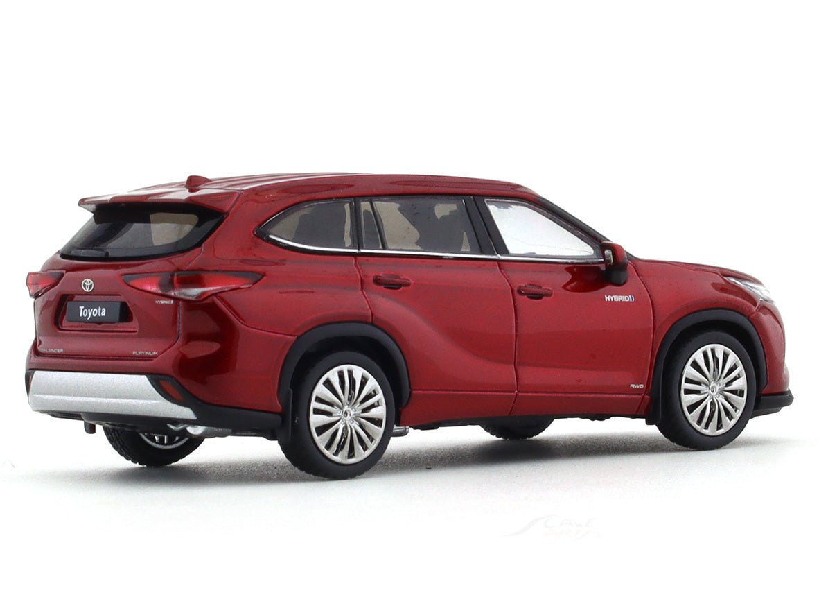 Toyota Highlander Hybrid red 1:64 LCD diecast scale model collectible