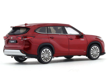 Toyota Highlander Hybrid red 1:64 LCD diecast scale model collectible