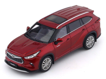 Toyota Highlander Hybrid red 1:64 LCD diecast scale model collectible