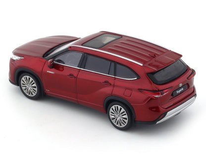 Toyota Highlander Hybrid red 1:64 LCD diecast scale model collectible