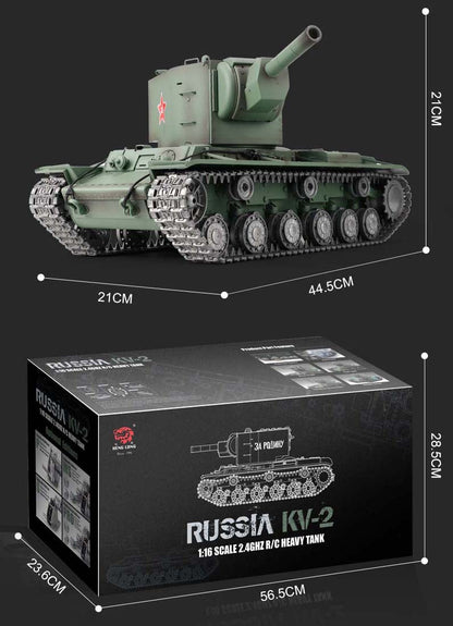 RC Tank Long KV2 1:16 Advanced Line IR BB Smoke Sound Version
