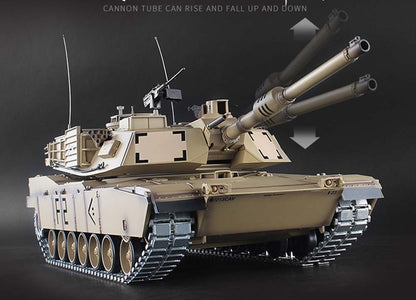 M1A2 Abrams RC Tank Desert Metal Tracks Metal Gearbox
