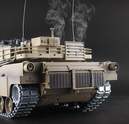 M1A2 Abrams RC Tank Desert Metal Tracks Metal Gearbox