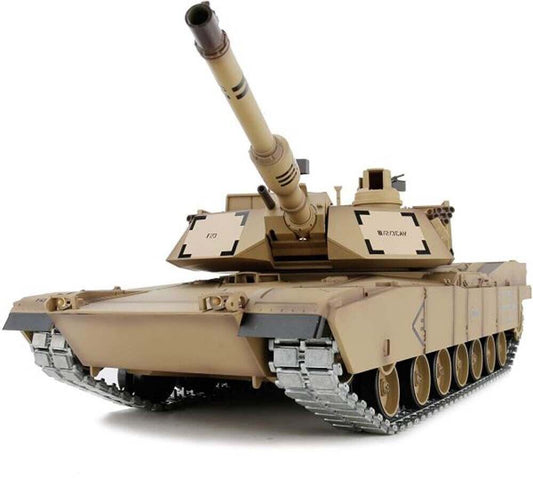 M1A2 Abrams RC Tank Desert Metal Tracks Metal Gearbox