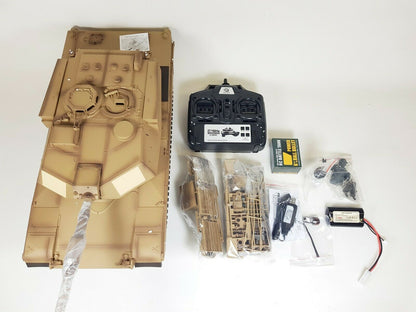 RC Tank 1:16 Scale Model Heng Long Abrams BB Firing Airsoft Smoke Sound Version 6.0s Infrared M1A2